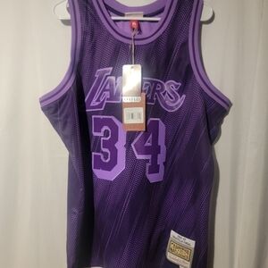 Mitchell & Ness Lakers 96-97 Shaquille O’Neal Monochrome Swingman Jersey Size XL